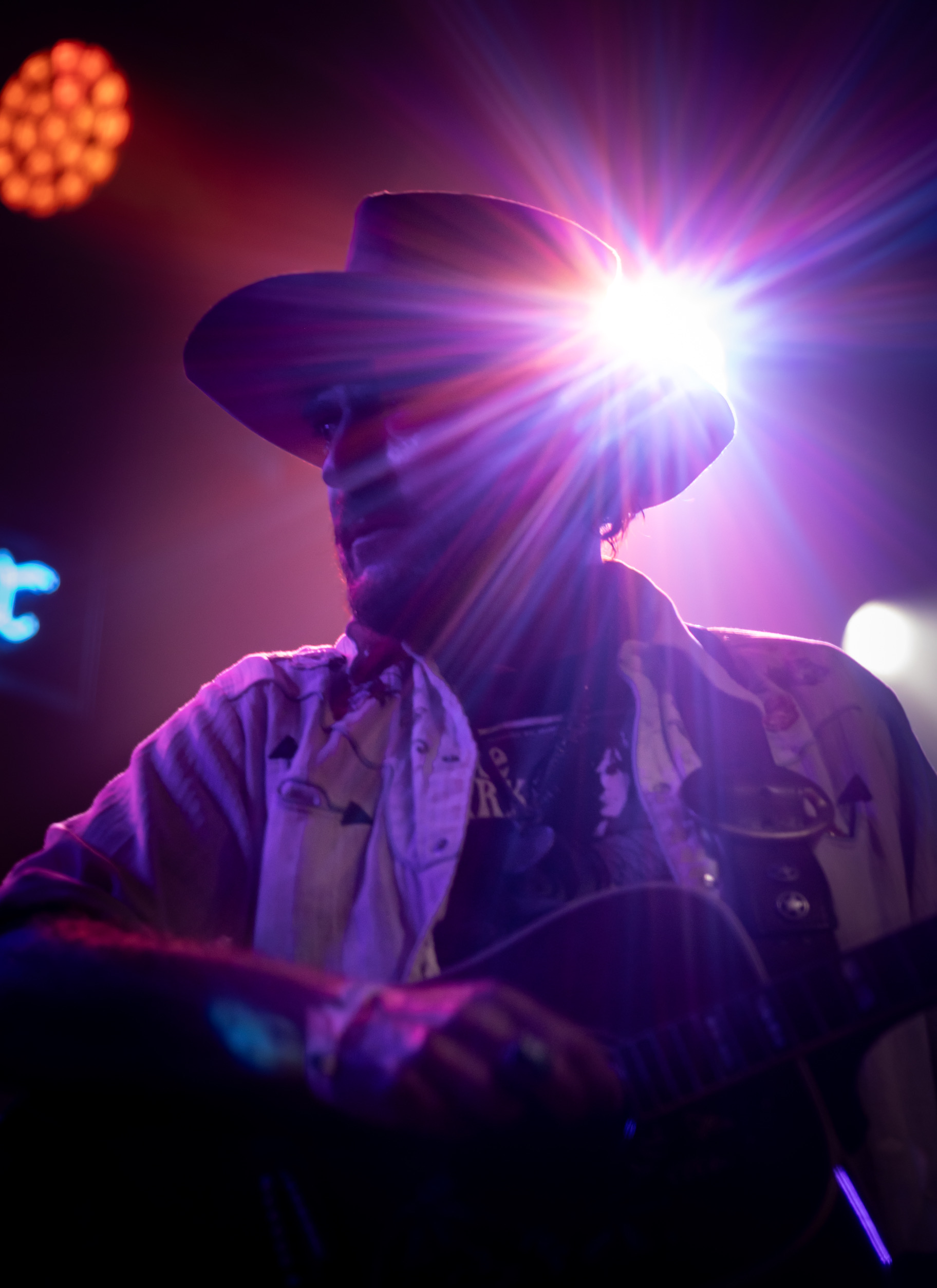 Zach Selwyn performing live with Zachariah & the Lobos Riders