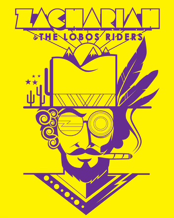 Zachariah & the Lobos Riders graphic design
