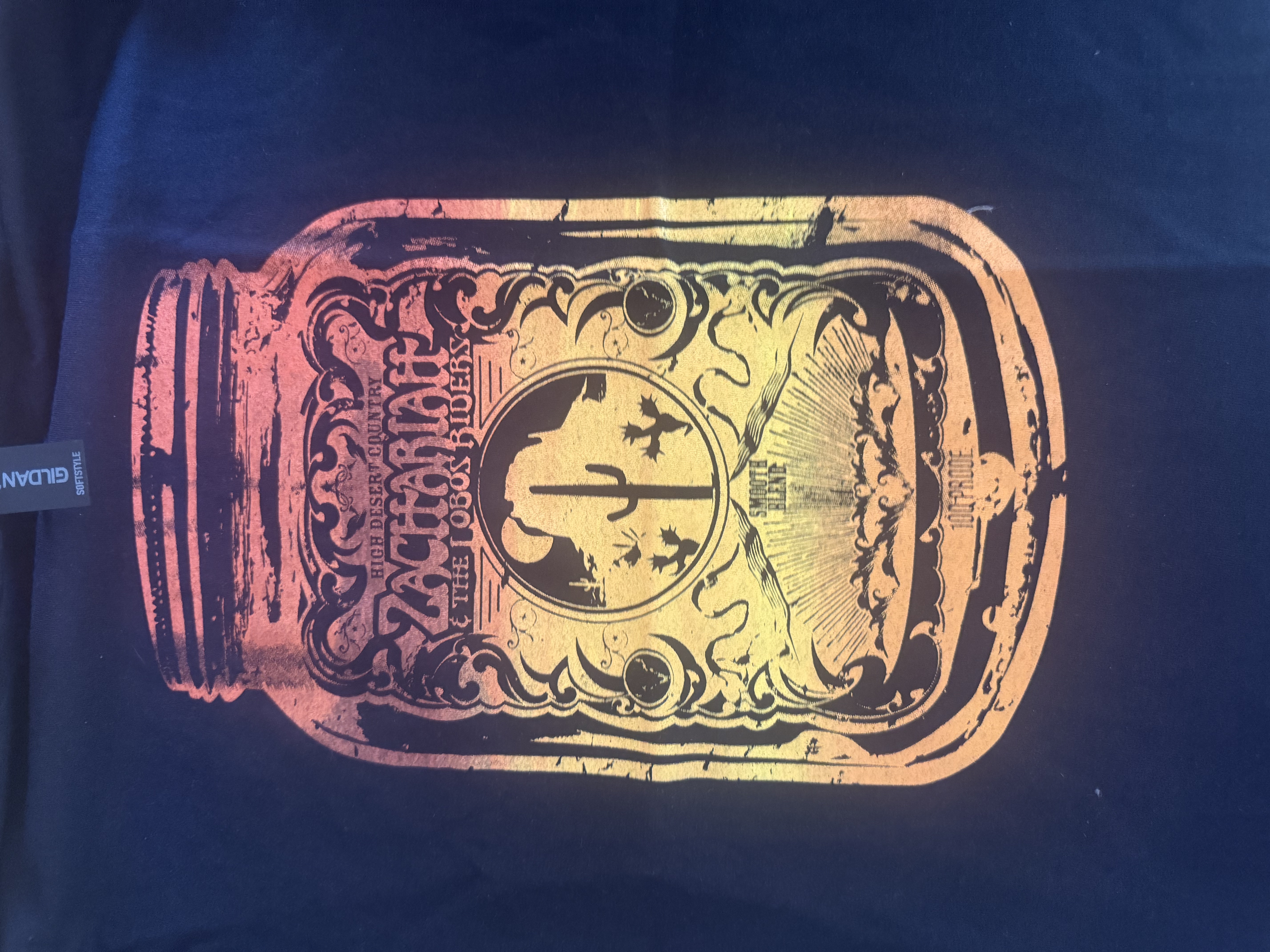 Zachariah & the Lobos Riders mason jar print tee